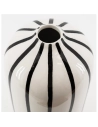 vase ceramic blc strie noire - aubry gaspard ld