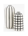 vase ceramic blc strie noire - aubry gaspard ld