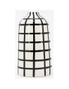 vase ceram.blc quadrille noir - aubry gaspard ld