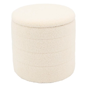 pouf/coffre boucle ligne h35 - aubry gaspard ld