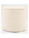 pouf/coffre boucle ligne h35 - aubry gaspard ld