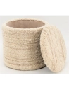 pouf/coffre boucle laine h35 - aubry gaspard ld
