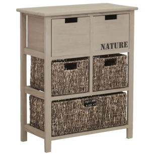 commode 5 t.bois+mais nature - aubry gaspard ld