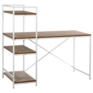 bureau+etagere bois+metal - aubry gaspard ld