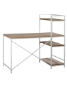 bureau+etagere bois+metal - aubry gaspard ld