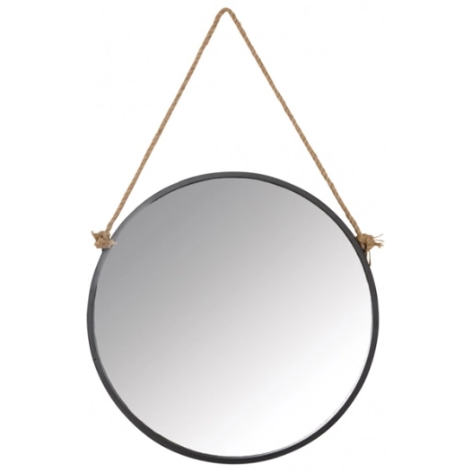 miroir rond metal noir d50 - aubry gaspard ld