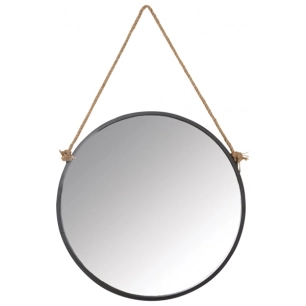 miroir rond metal noir d50 - aubry gaspard ld