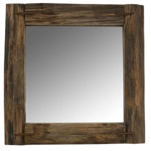 miroir bois rustique 34x34 - aubry gaspard ld