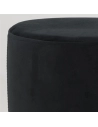 pouf velours+metal noir h39 - aubry gaspard ld
