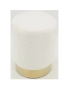 pouf bouclette+metal h39 - aubry gaspard ld