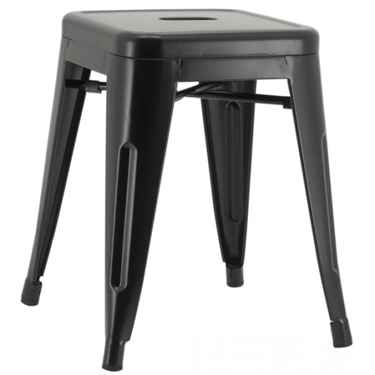tabouret indus met.noir h45 - aubry gaspard ld