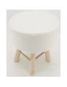 tabouret bouclette+bois h46 - aubry gaspard ld