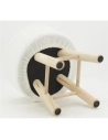 tabouret bouclette+bois h46 - aubry gaspard ld