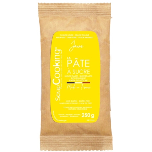 pate a sucre jaune 250g - carambelle - ld