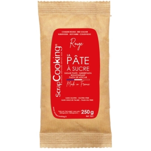 pate a sucre rouge 250g - carambelle - ld