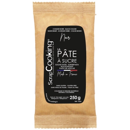 pate a sucre noire 250g - carambelle - ld