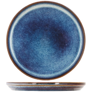 jade indigo assiette dessert d22.5xh2.5 - cosy et trendy billiet