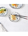 flor azul assiette dessert d19cm set4 - cosy et trendy billiet