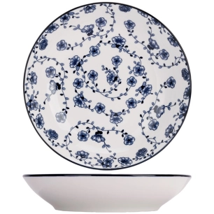 flor azul assiette creuse d20cm set4 - cosy et trendy billiet