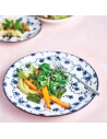 flor azul assiette plate d27cm set4 - cosy et trendy billiet