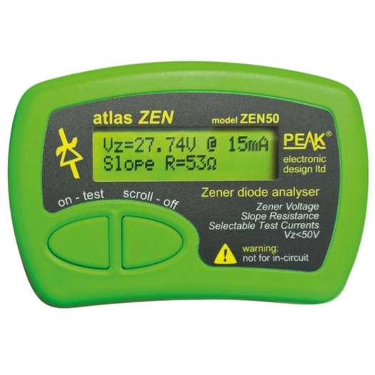 atlas zen - analyseur de diodes zener (0 - 50 v)