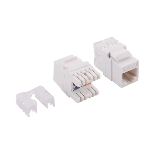 connecteur rj45 utp cat.6 keystone femelle, punch-down 180°
