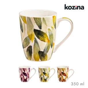 tasse à plumes couleurs assorties, 340 ml