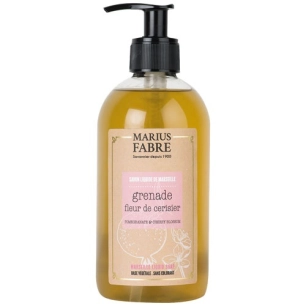 savon liquide de marseille 400ml fleur de cerisier et grenad - marius fabre jeune ets