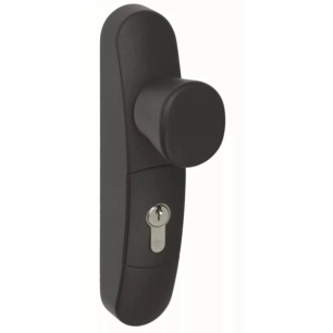 Demi ensemble à bouton débrayable sans cylindre profil européen noir - JPM - EN3300-05-0A