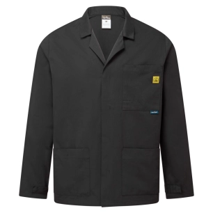 veste de laboratoire esd - taille xs - noir - portwest
