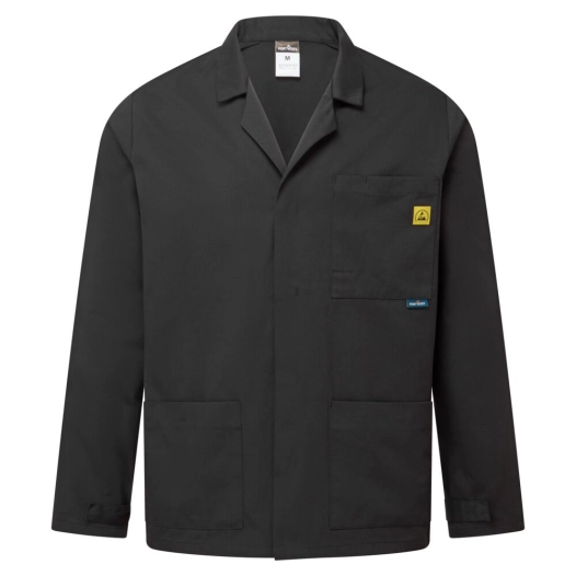 veste de laboratoire esd - taille xxl - noir - portwest