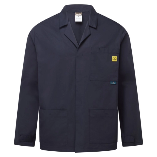 veste de laboratoire esd - taille l - marine - portwest