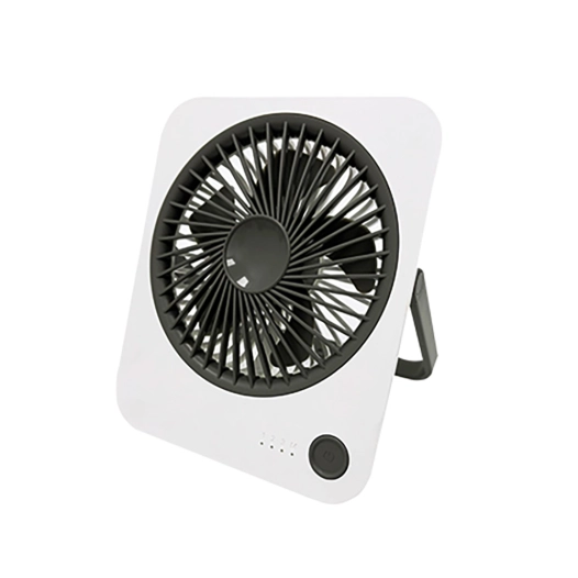 ventilateur de bureau rechargeable, 1200 mah, noir et blanc