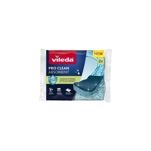 tampon à récurer en viscose pro clean, lot de 2