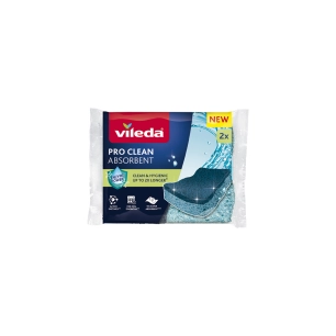 tampon à récurer en viscose pro clean, lot de 2