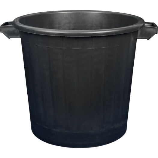 poubelle immeuble 80 l - aluminium et plastiq