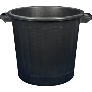 poubelle immeuble 80 l - aluminium et plastiq