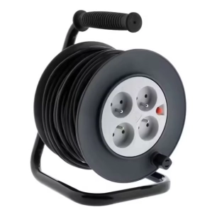 Enrouleur HO5VV-F 4 prises 16A 3G1,5mm² 25 mètres + coupe-circuit - Zenitech