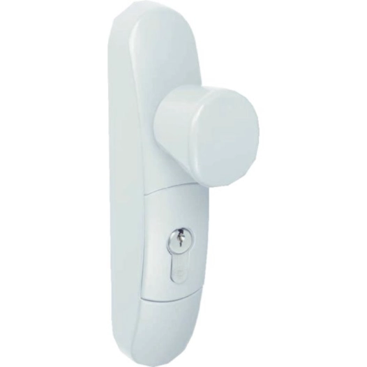 Ensemble de manoeuvre exterieure bouton debrayable - blanc