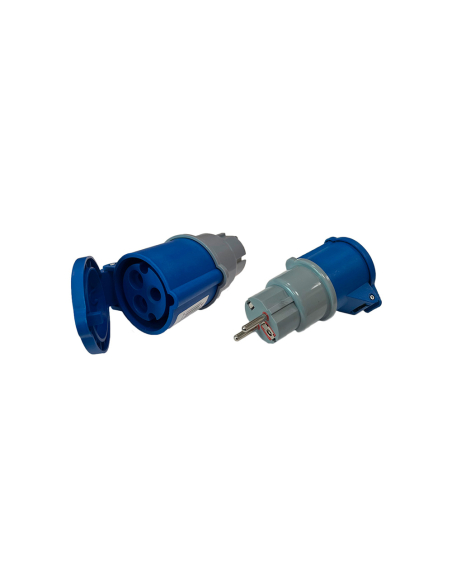 Adaptateur Schuko CEE Convertit Schuko en CEE 2P+T - F-LINE
