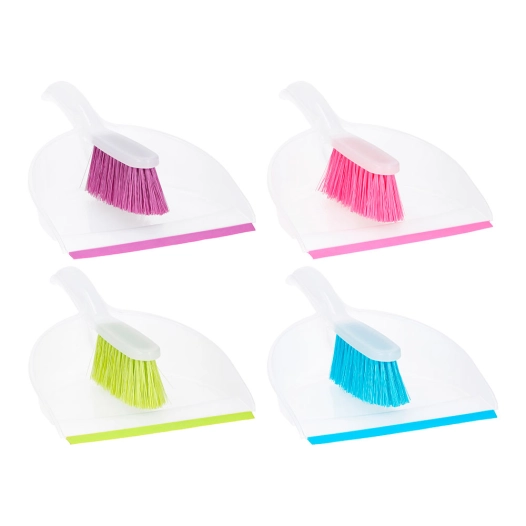 pelle et brosse en plastique 31 x 22 x 8 cm, couleurs assorties