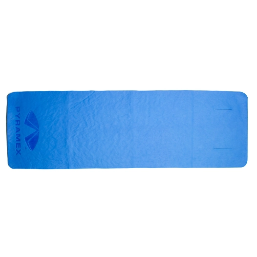 serviette rafraîchissante réutilisable, bleue, 66 x 21 cm