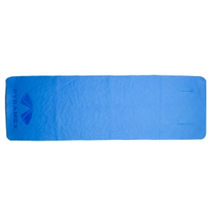 serviette rafraîchissante réutilisable, bleue, 66 x 21 cm