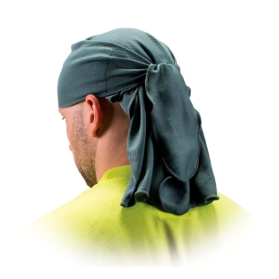 bandana rafraîchissant réutilisable cskt2, gris, 69 x 89 cm