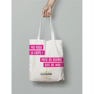 tote bag imprime rose - promosud diffusion