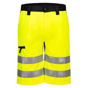 bermuda wx2 eco-conçu stretch - taille 42 - jaune/noir - portwest