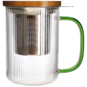 tisaniãˆre karl 450ml en verre borosilicate anse jade - selef ogoliving