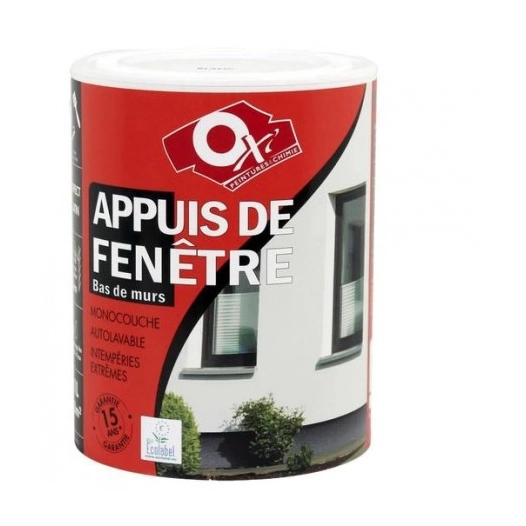Peinture Appuis de fenêtre 1l blanc - OXI