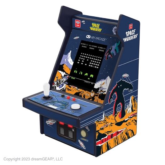micro player space invaders 6,75 pouces