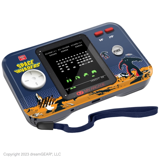 pocket player space invaders portable